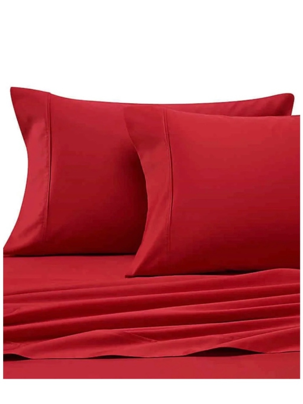 new RED Heartland 400 TC 100% Cotton Sateen STANDARD / QUEEN Pillowcases